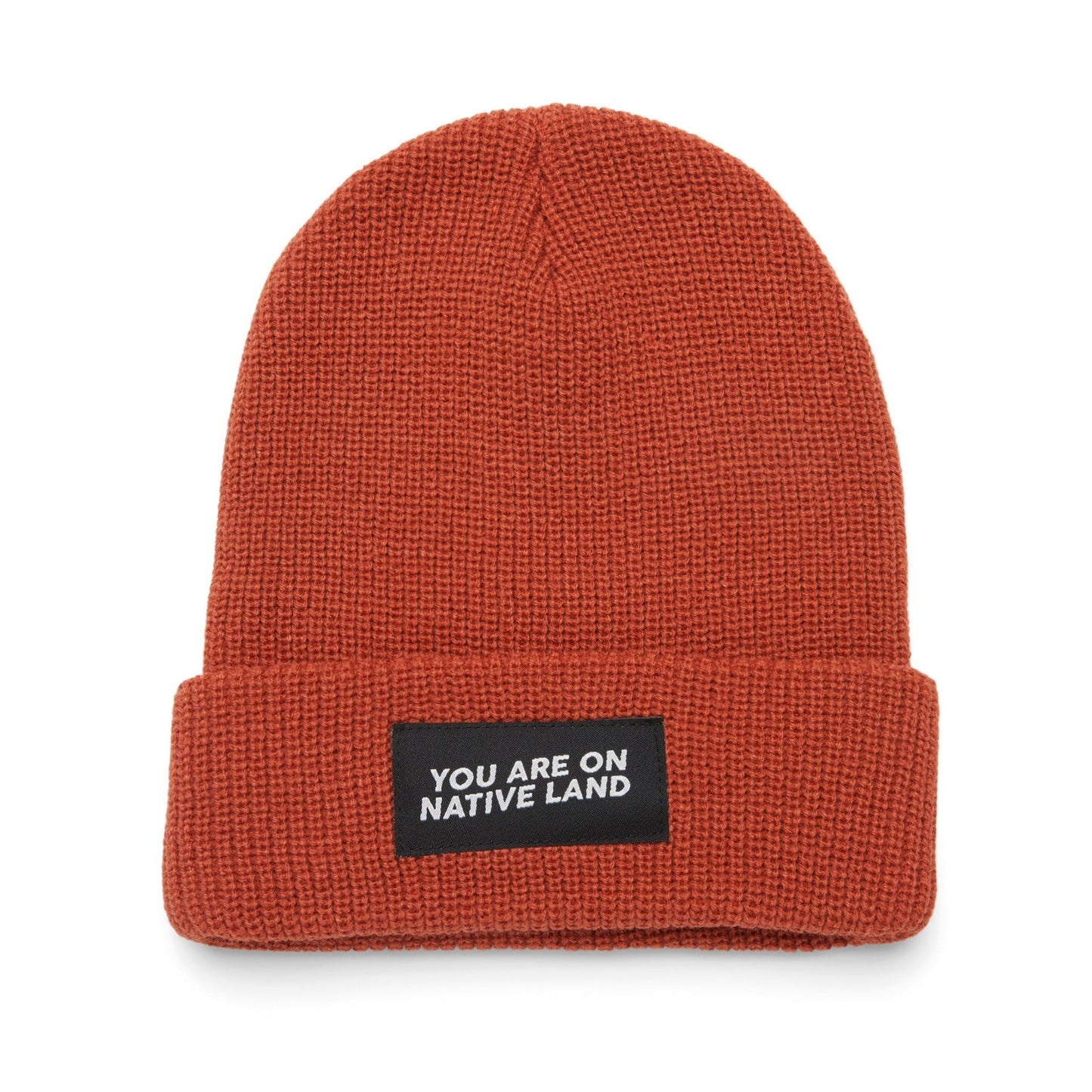 'YOU ARE ON NATIVE LAND' RIBBED BEANIE - Osadia Concept Store