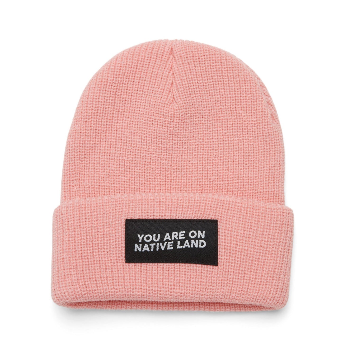 'YOU ARE ON NATIVE LAND' RIBBED BEANIE - Osadia Concept Store