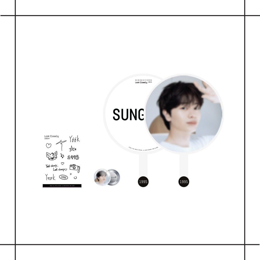 Yook Sung Jae - [Look Closely] 1st Fan Meeting 2024 Official MD Image Picket