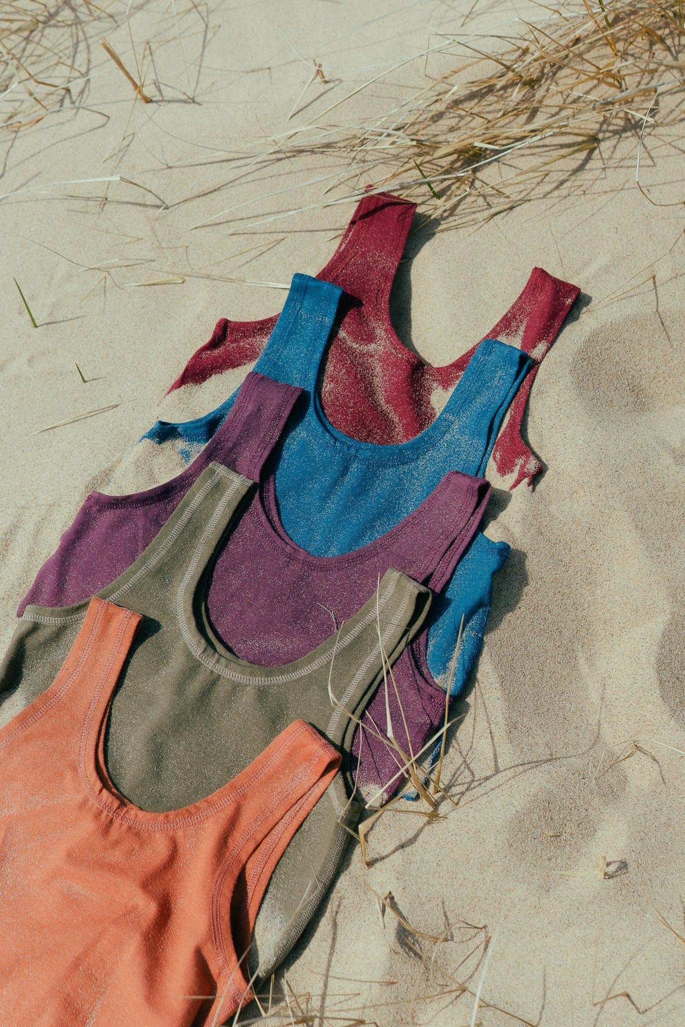 Yoga Crop Tank in Cranberry