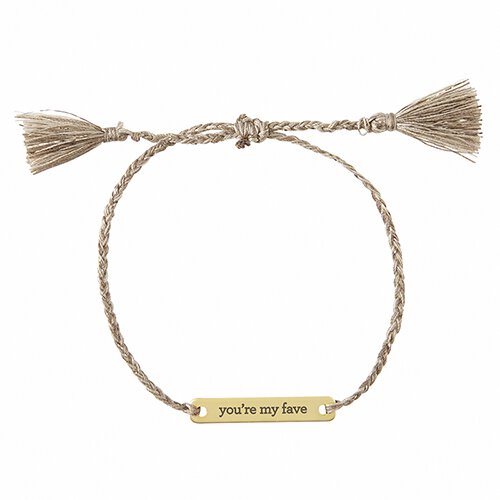 You're My Fave Adjustable Bracelet | In a Giftable Glass Jar with Cork Lid