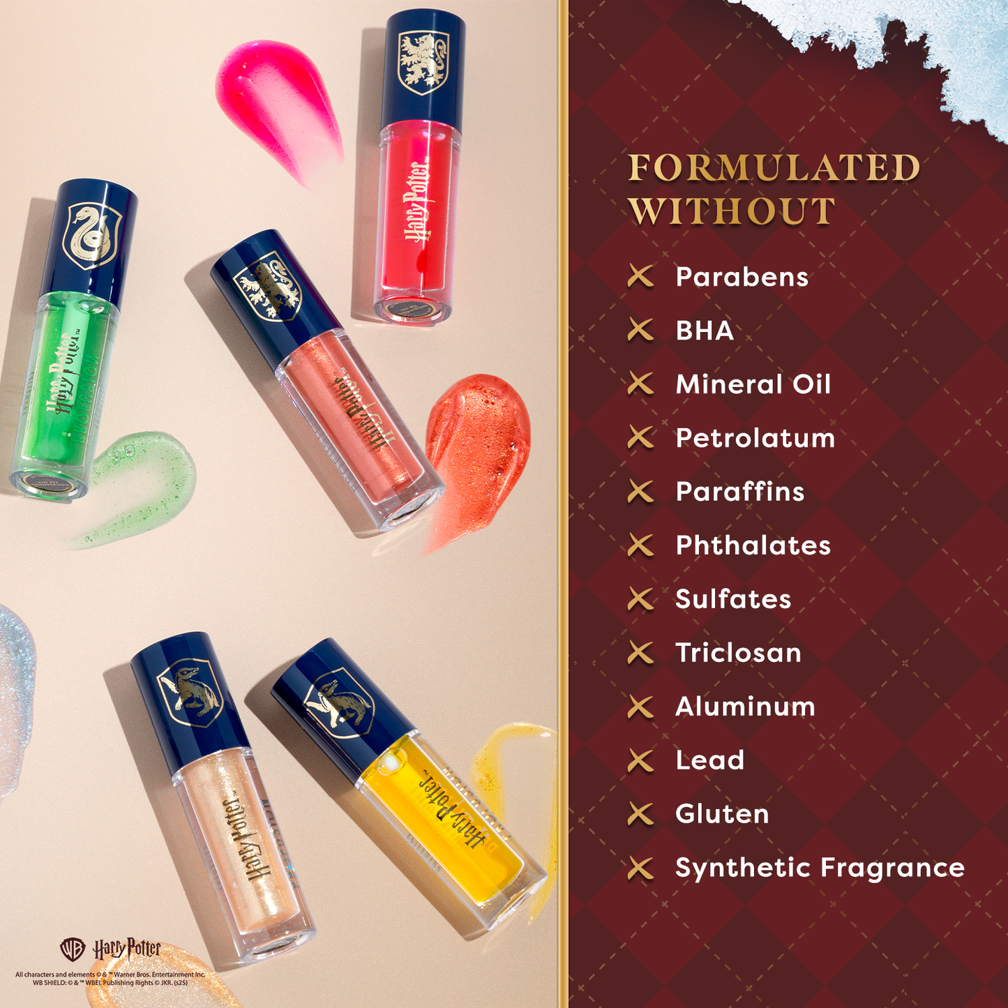 Harry Potter Holiday | Gryffindor™ Slytherin™ Hufflepuff™ Raven Claw™ Lip Duo Set - Osadia Concept Store