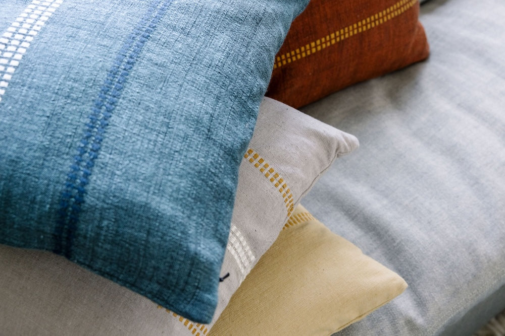 Zenach Handwoven Ethiopian Cotton Throw Pillow