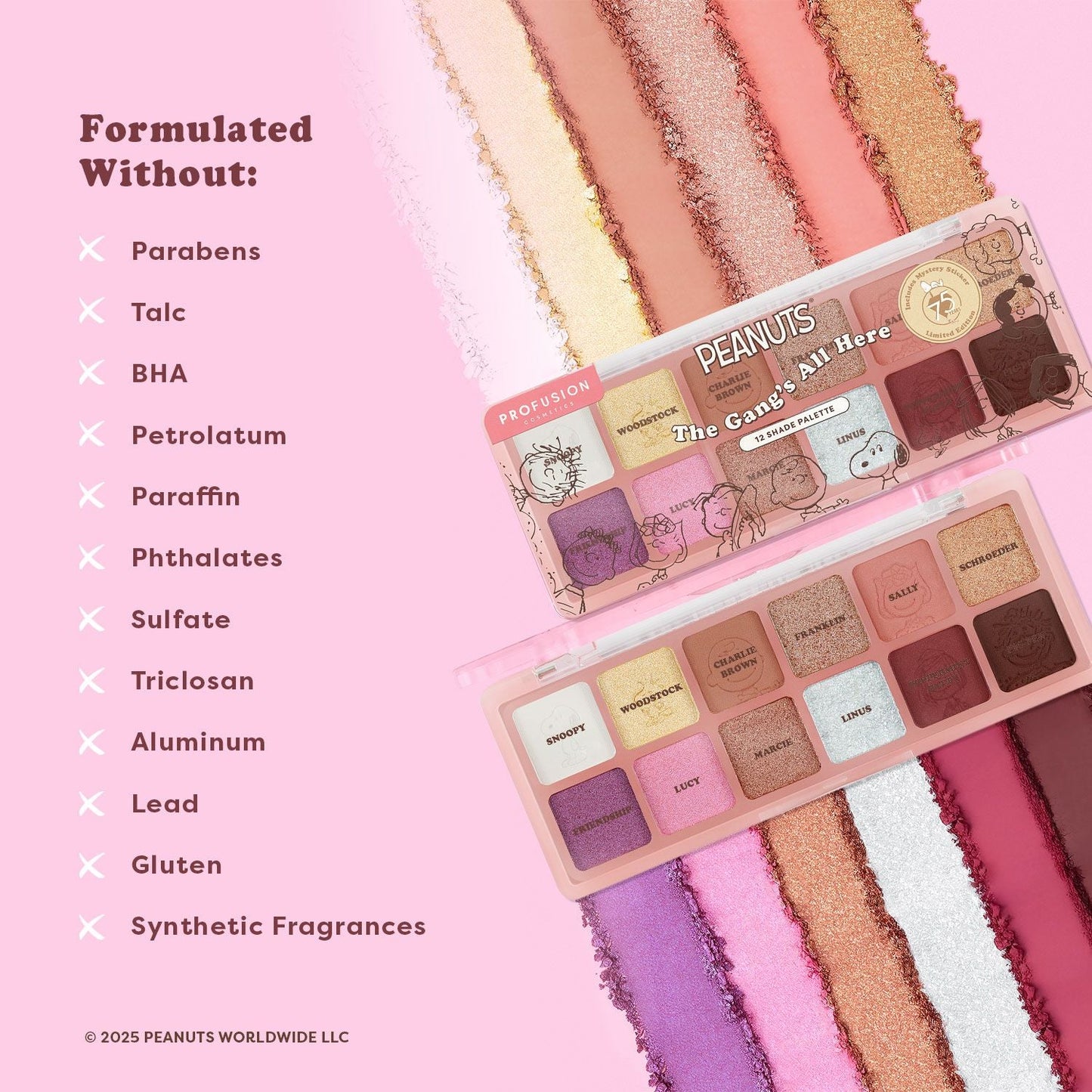 Peanuts 75th | The Gang’s All Here 12 Shade Palette - Osadia Concept Store