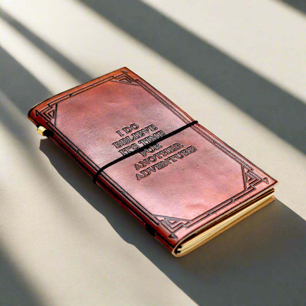 Debossed Refillable Leather Traveler's Notebook