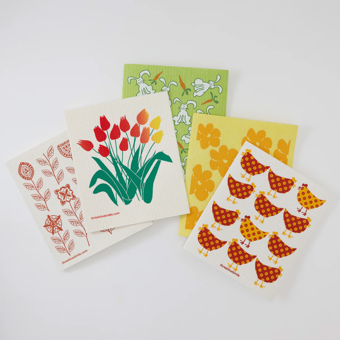 Springtime Bundle (5 Swedish dishcloths)
