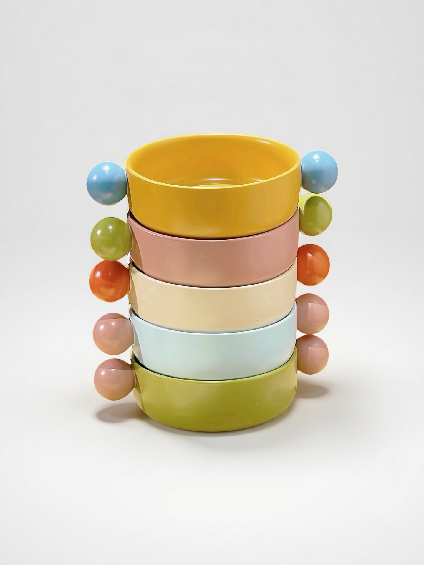 Small Gelato Serving Bowl - Cute Dopamine Whimsical Ceramic Dinnerware