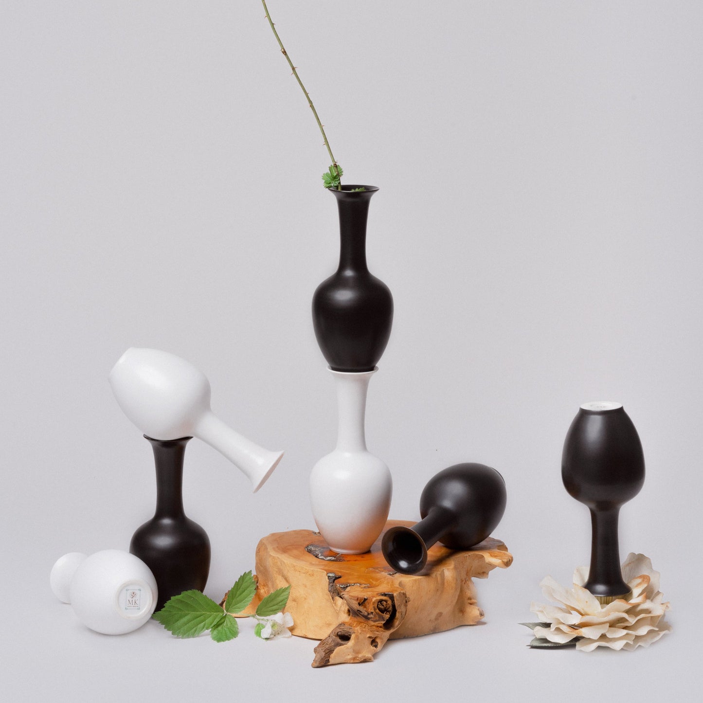 Semi-Matte Porcelain Mini Lotus Vase