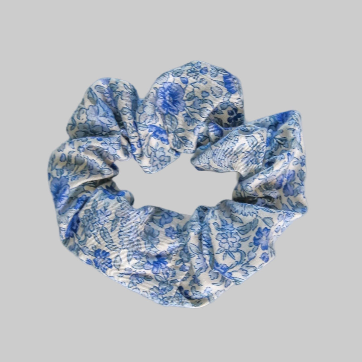 Blue Blossom Scrunchie