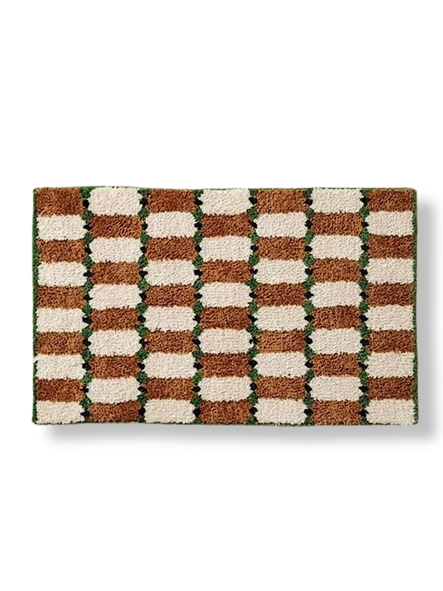 Retro Checker Bath Rug