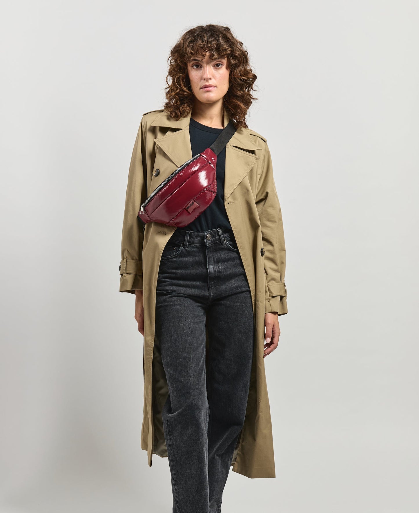 Burgundy Glossy Waistbag