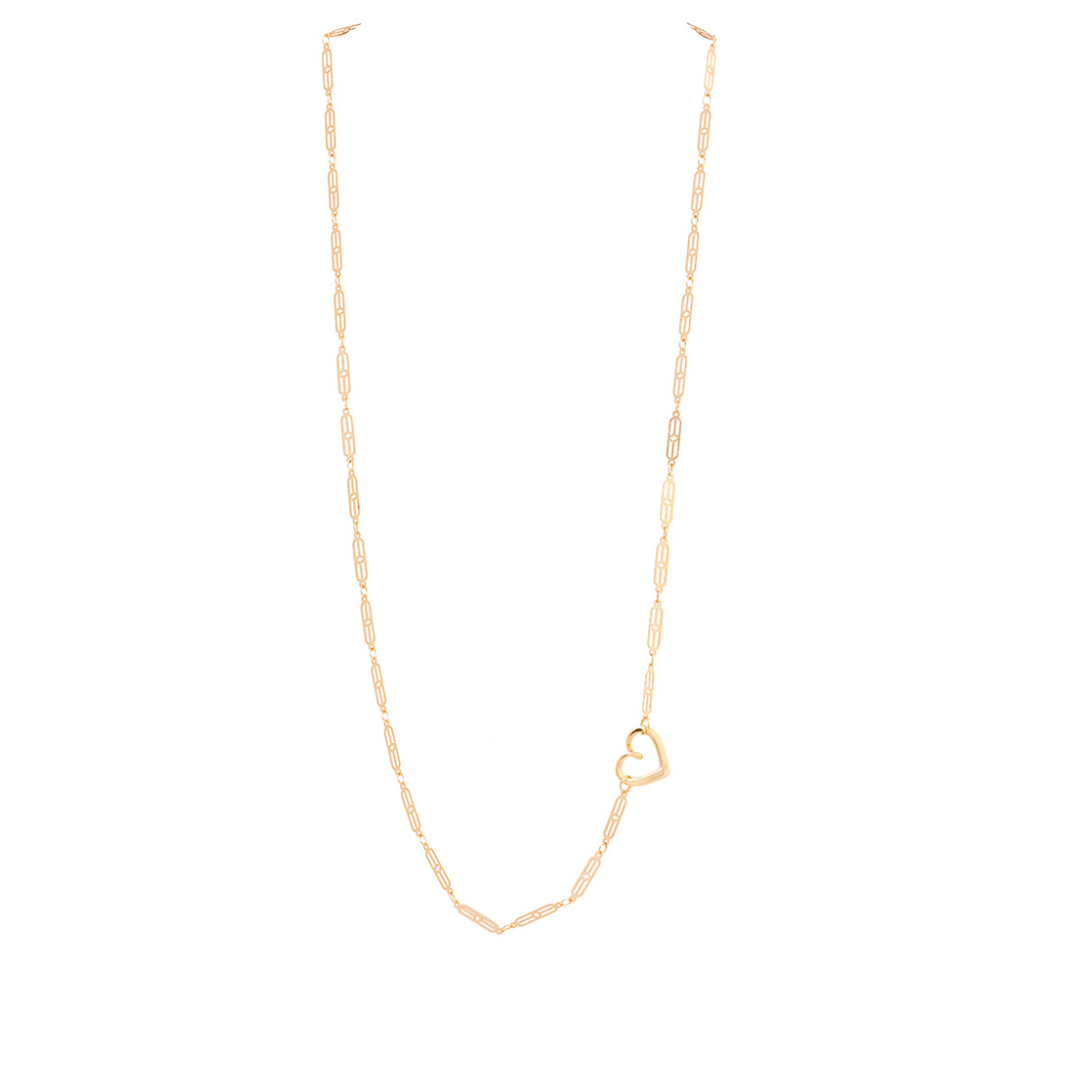 Con Amor Gold Baroque Chain Necklace | Magnetic Clasp | 24"