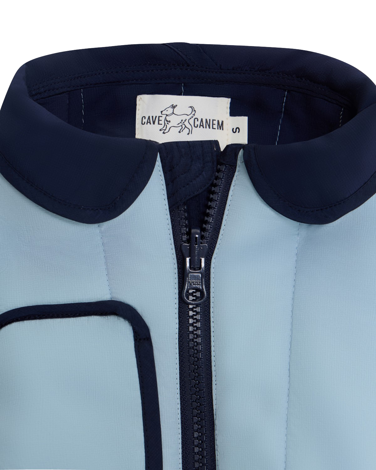 The Gemina | Reversible Quilted Dog Coat | Dawn Blue