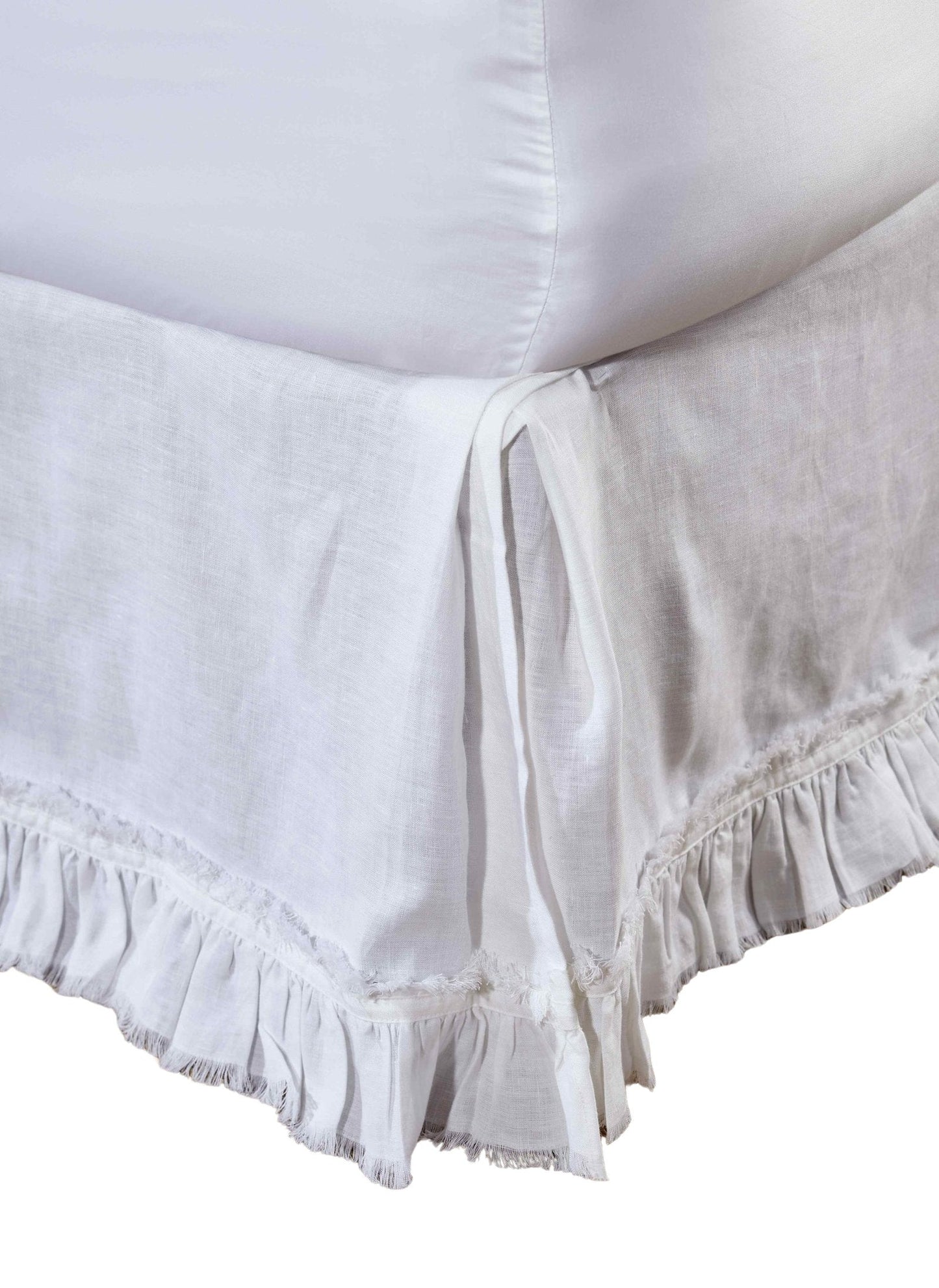 Ruffle European Linen Bed Skirt