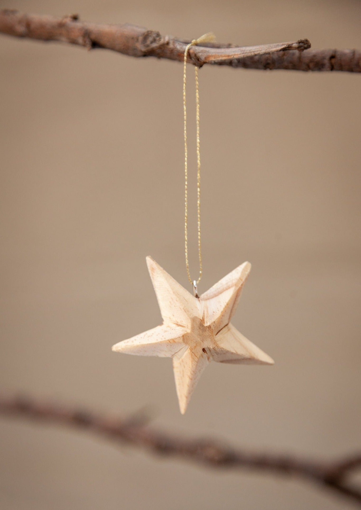 Wooden Star Ornament