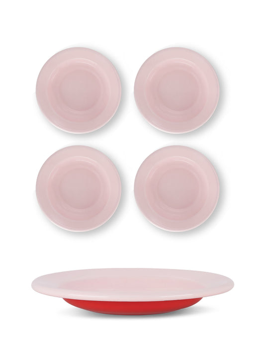 S/4 Enamel Dinner Bowl - Two Tone