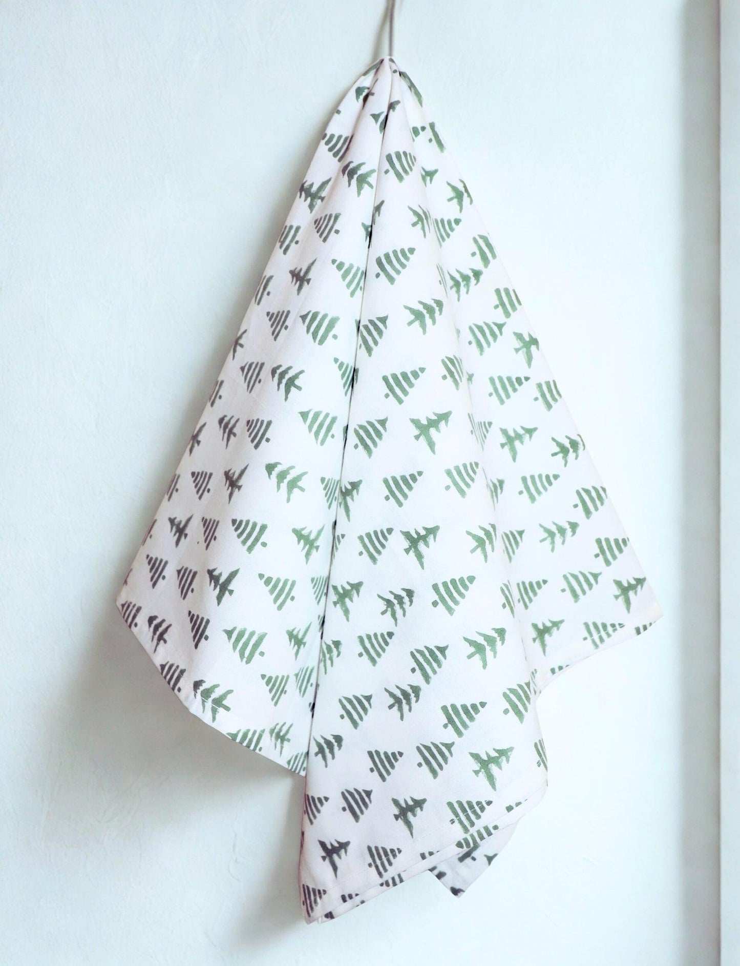S/2 Christmas Tree Cotton Tea Towel