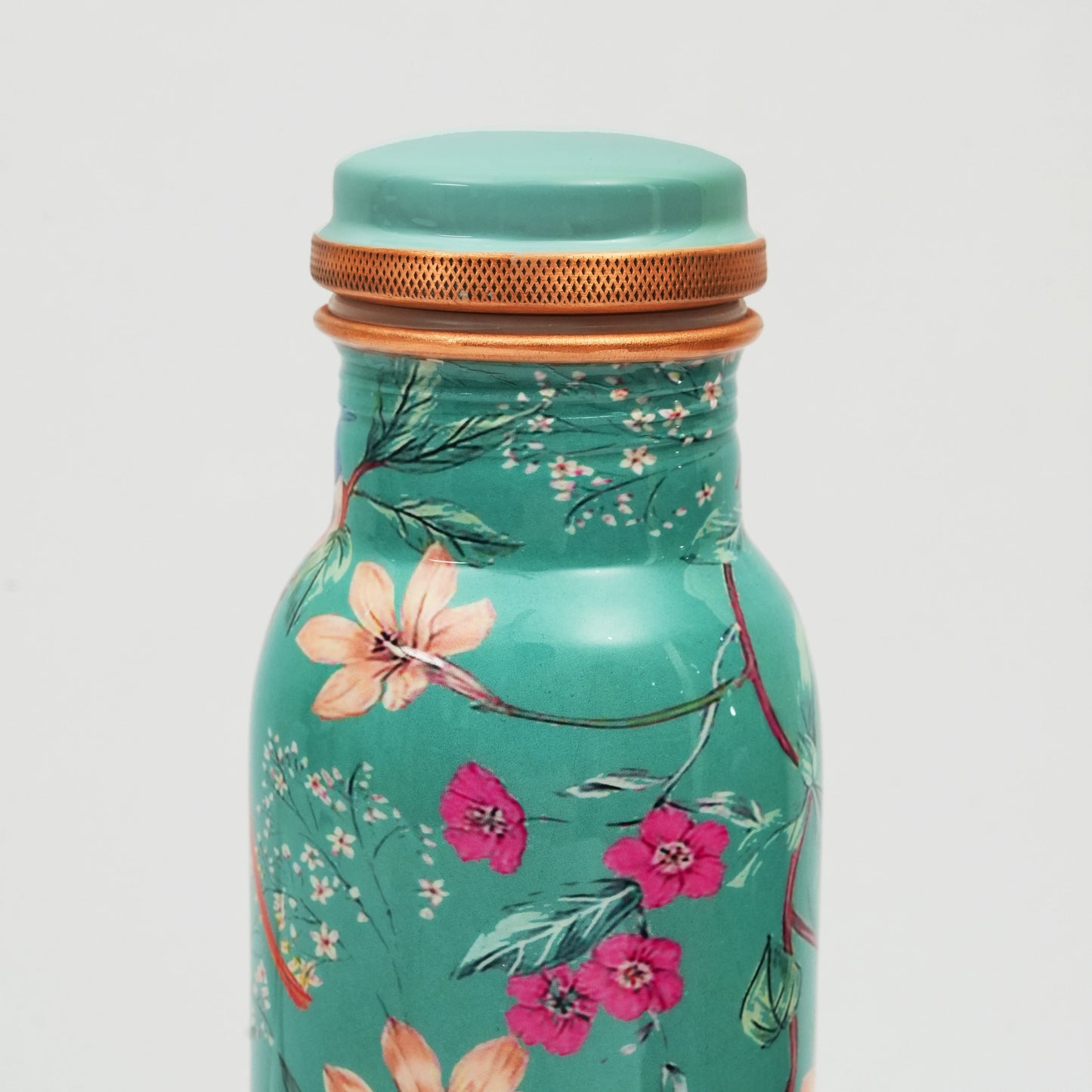 Aqua Flora Copper Water Bottle, 10 Inch