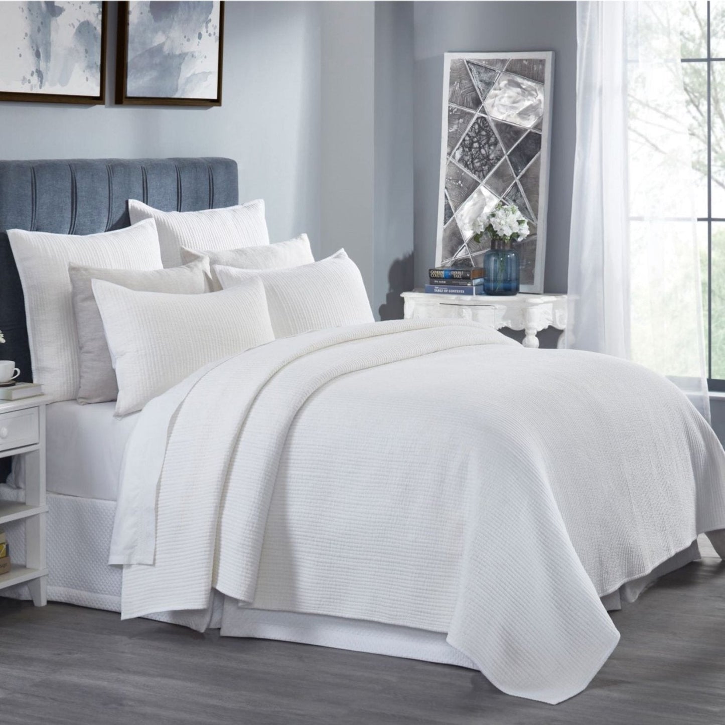 Teddy Natural Linen Coverlet