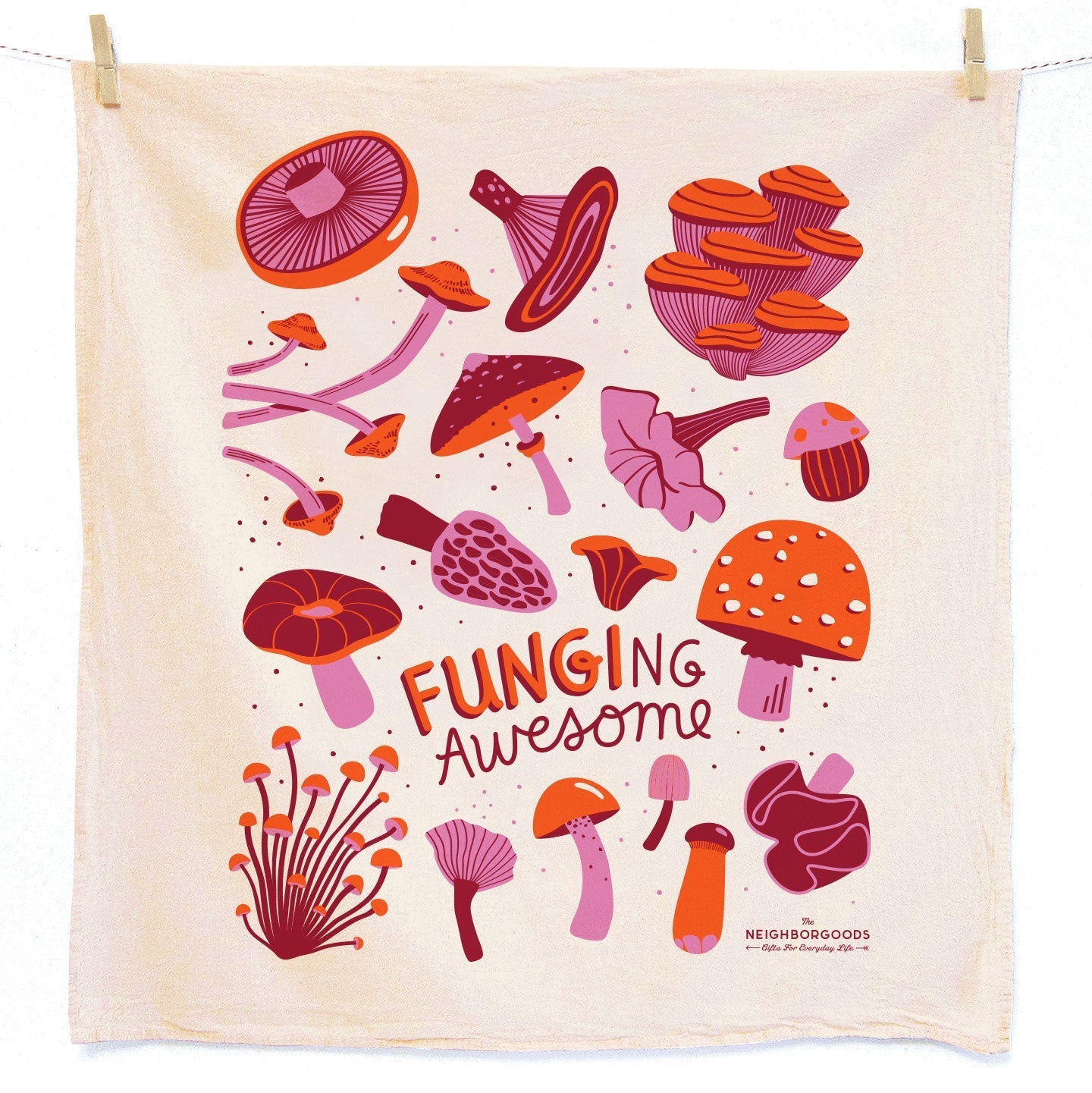 Mushroom Tea Towel and Pot Holder Set