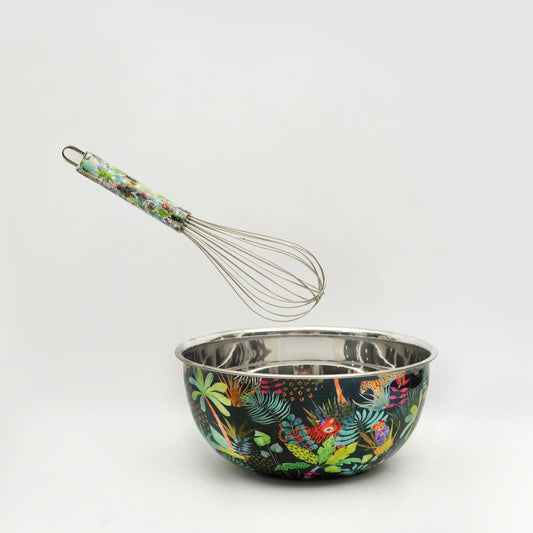 Rainforest Bloom Bowl & Whisk Set