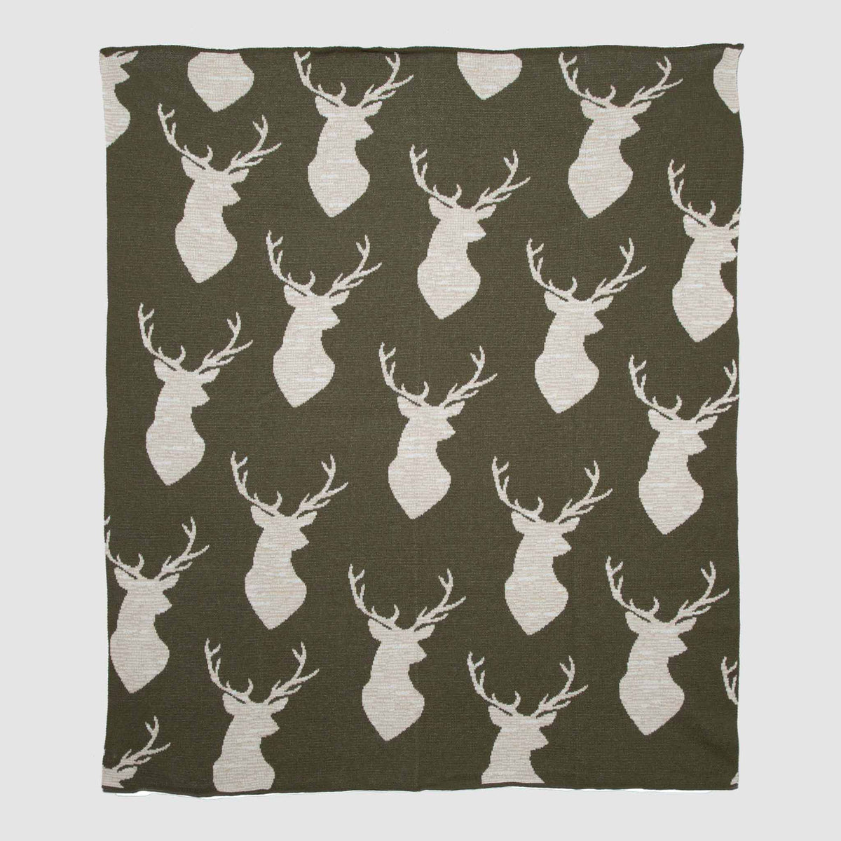 Oh Deer - Cotton Sustainable Knit Throw Blanket