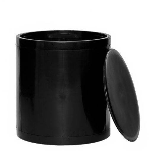 Otto Storage Stool | Round Plastic Storage Ottoman Solid