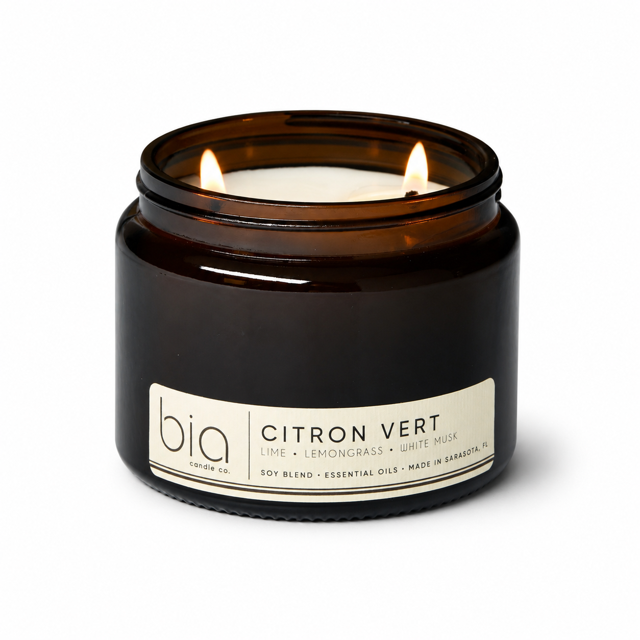 Citron Vert Soy Blend Candle — Lemon, Lemongrass & Bergamot