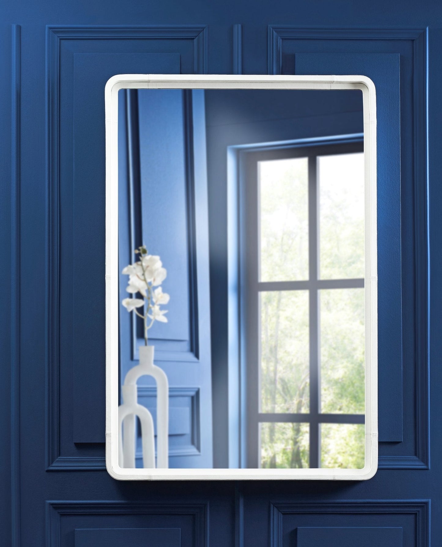 Berkeley Leather Framed Wall Mirror