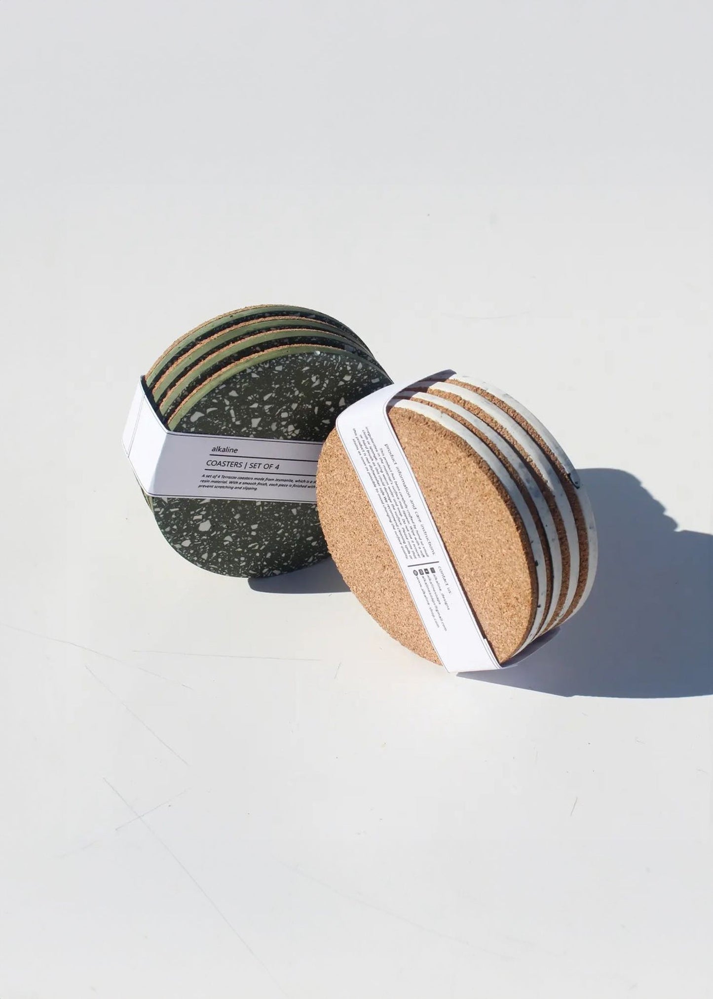 Olive Terrazzo Coasters - Set of 4