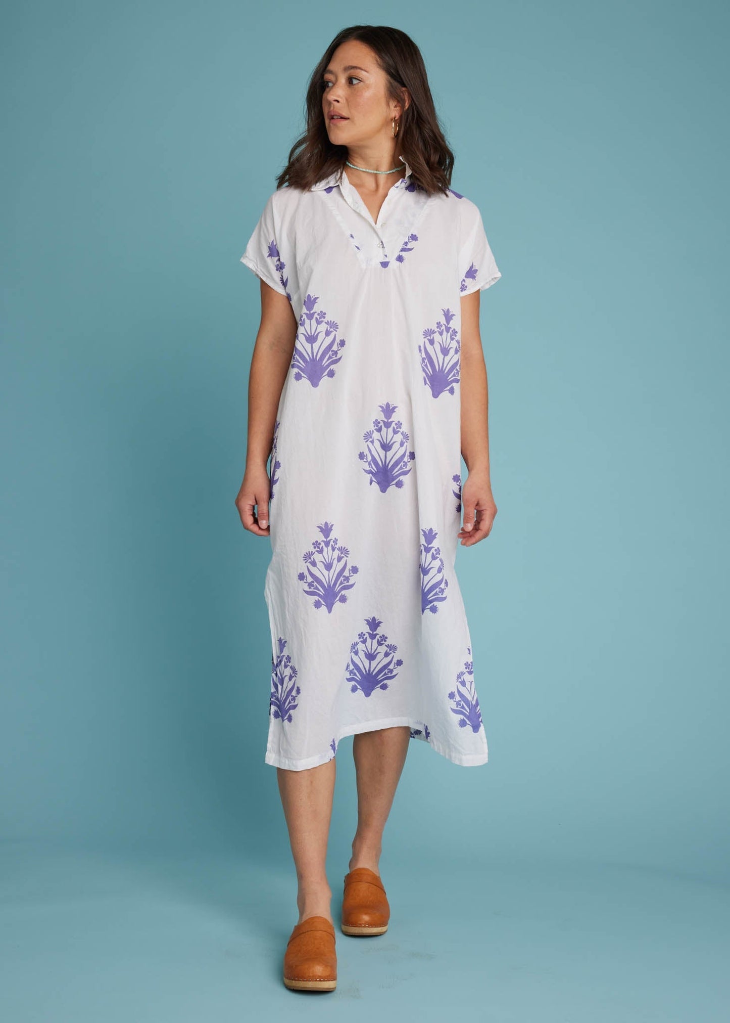 Scout Caftan - Cameo Floral Coastal Purple