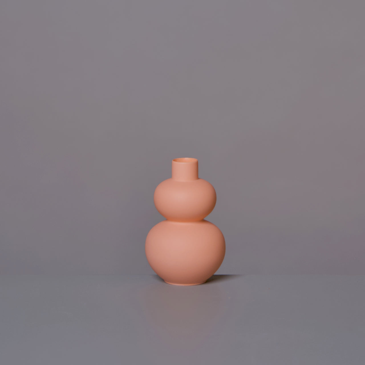 Matte Porcelain Mini Double Lobed Vase