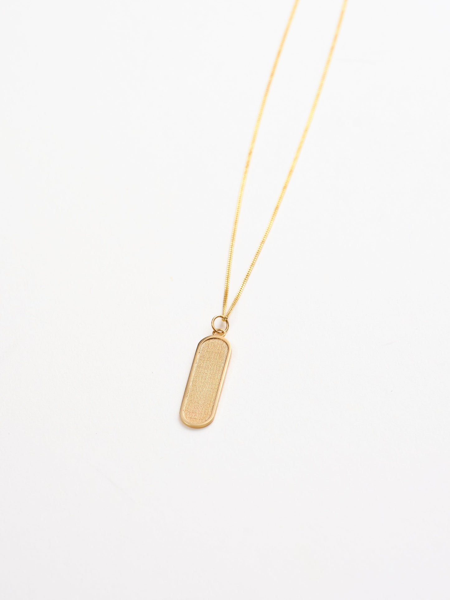 Addison Oval Necklace 14k Recycled Solid Gold