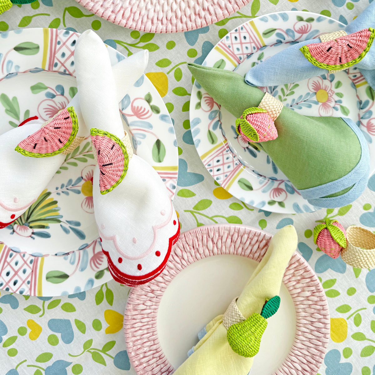 Watermelon napkin ring (set of 4)