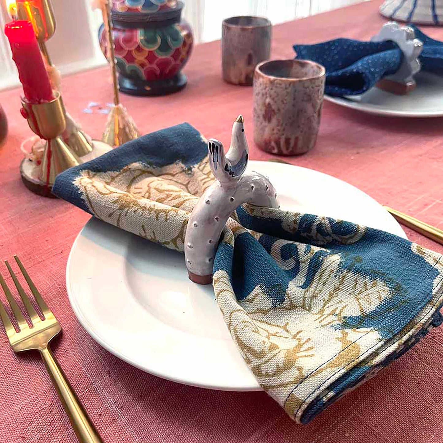 Organic Cotton Napkins (Set of 4) - Rose Gold