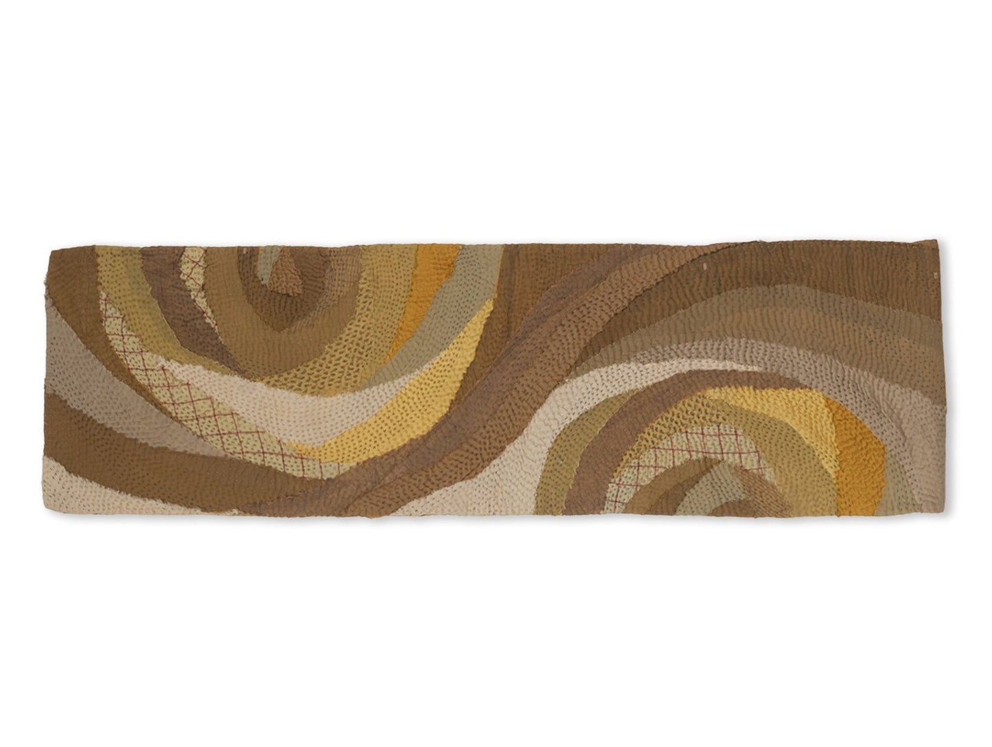 Umber Fray Patch Rose Table Runner