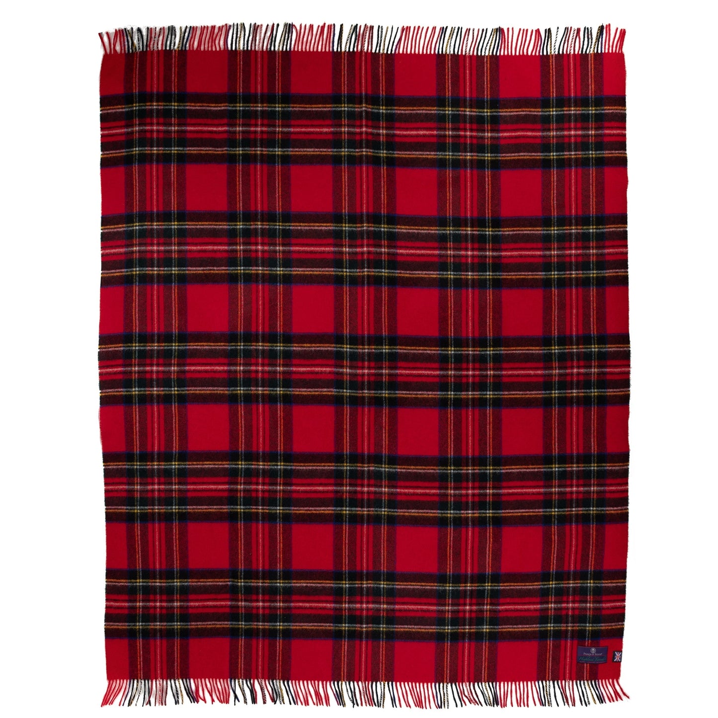 Highland Tweeds Shetland Lambswool Throw (Royal Stewart) - Osadia Concept Store