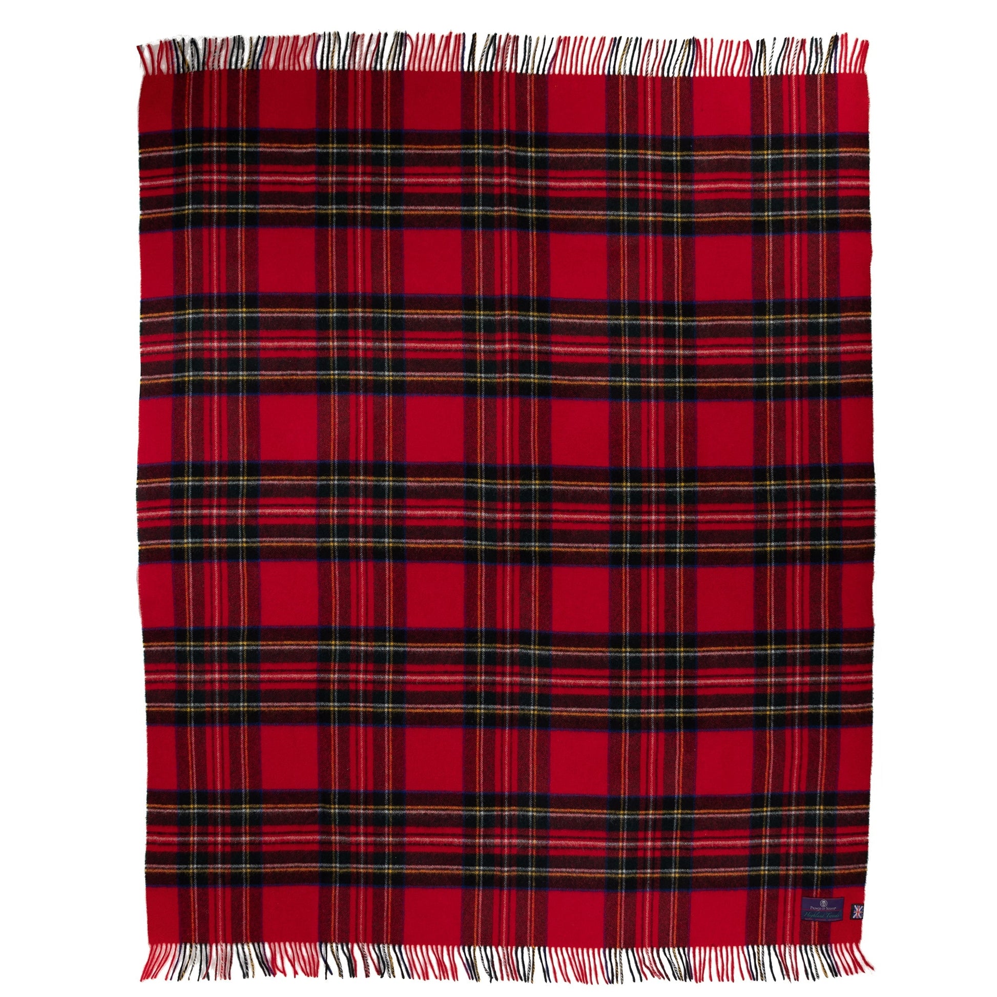 Highland Tweeds Shetland Lambswool Throw (Royal Stewart) - Osadia Concept Store