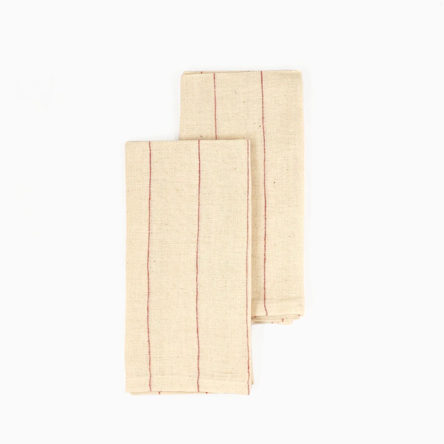 BELIEVE Handwoven Organic Cotton Napkins – Set of 2. Cotton – Fair Trade – Artisan Made