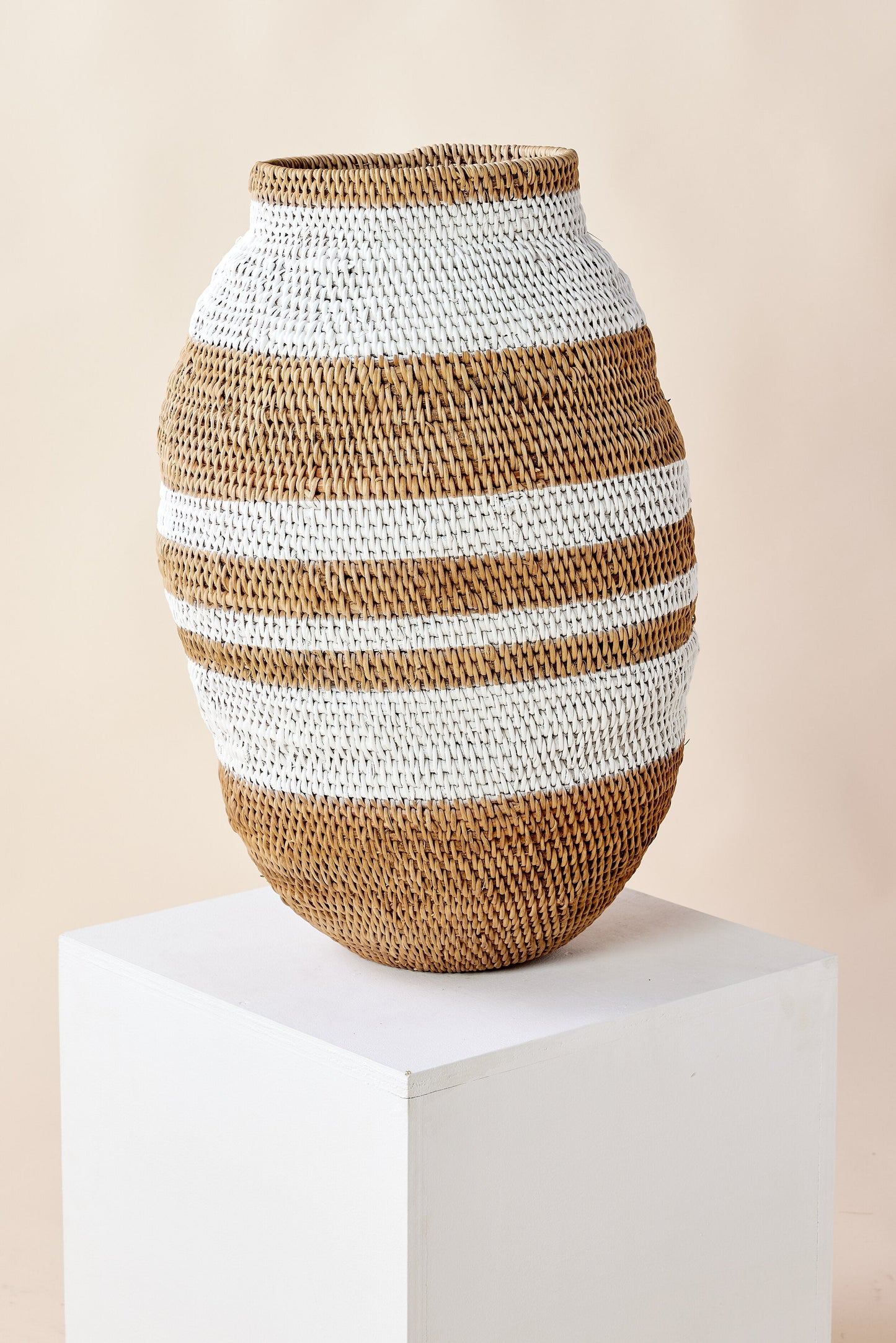 White Striped Buhera Basket