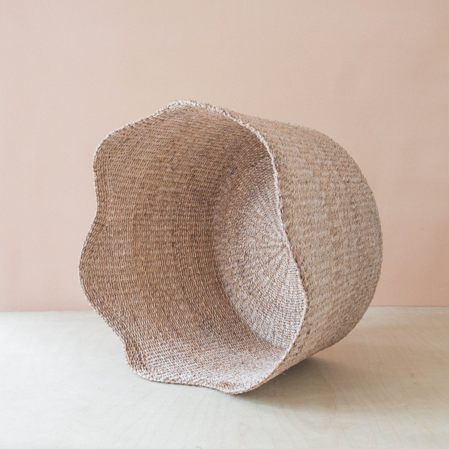 Jumbo Scallop Basket – Natural Handwoven Abaca Basket | LIKHÂ