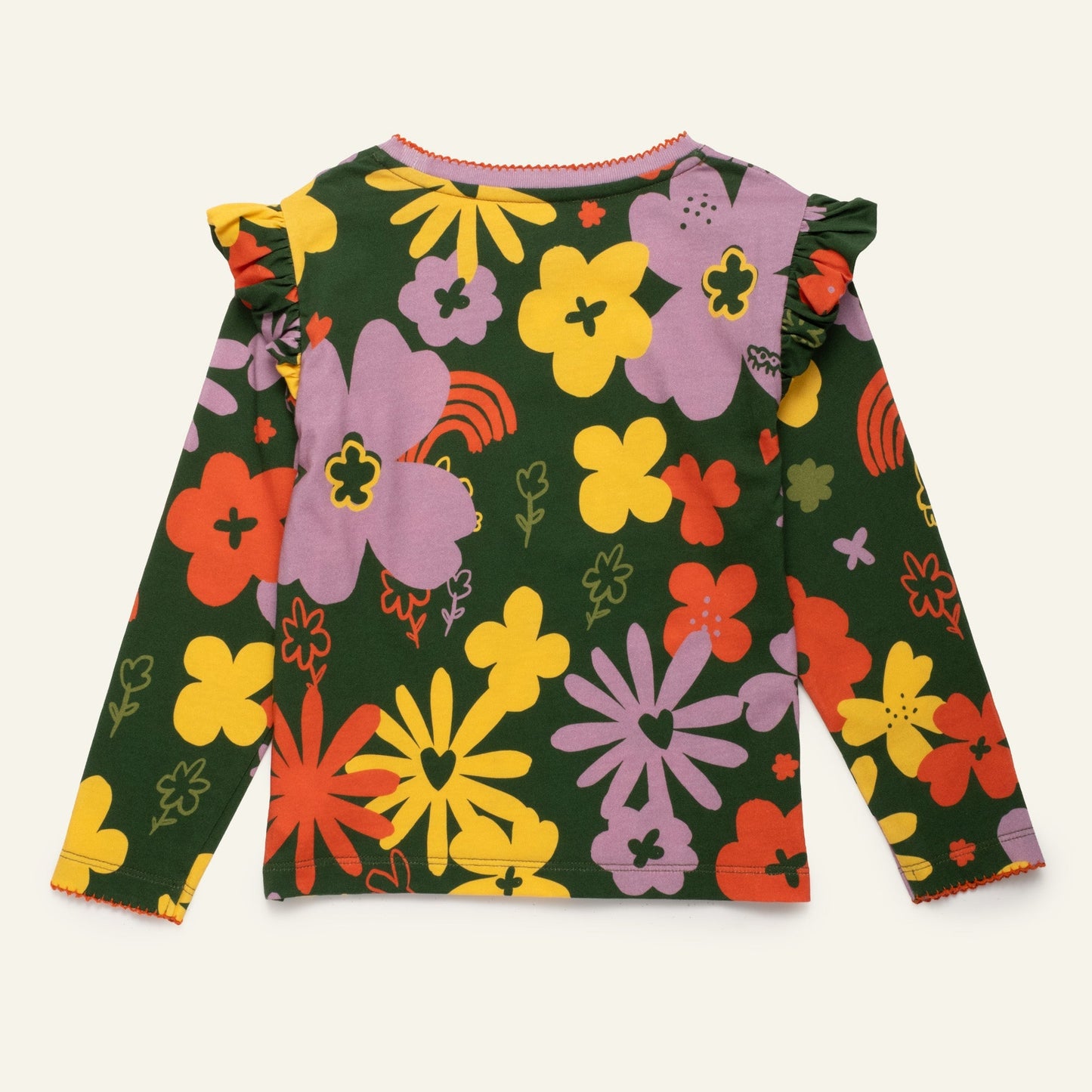 Wildflower Ruffle Long Sleeve T-Shirt