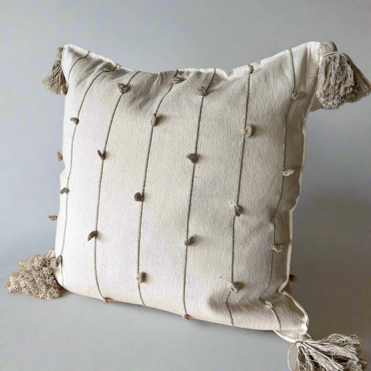 Cotton Tassel Pillow № 2