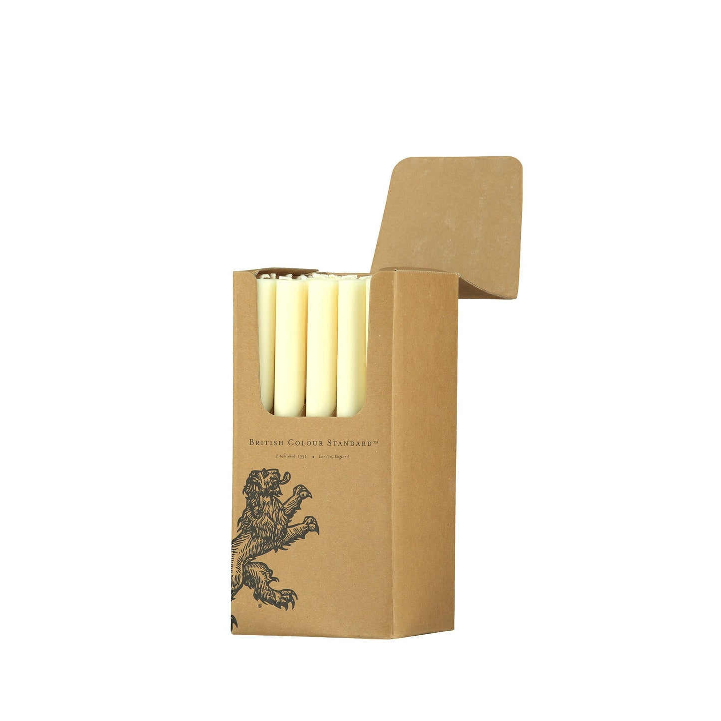 S/25 Pearl White Dinner Candles