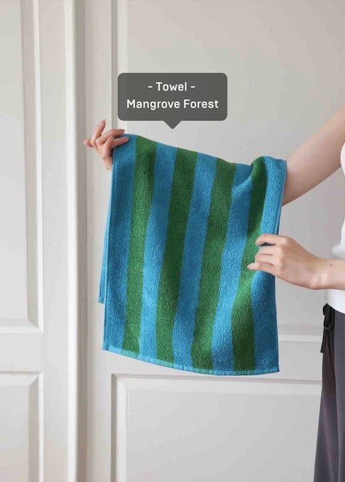 Ultra Soft Absorbent Terra Stripe Bath Towel