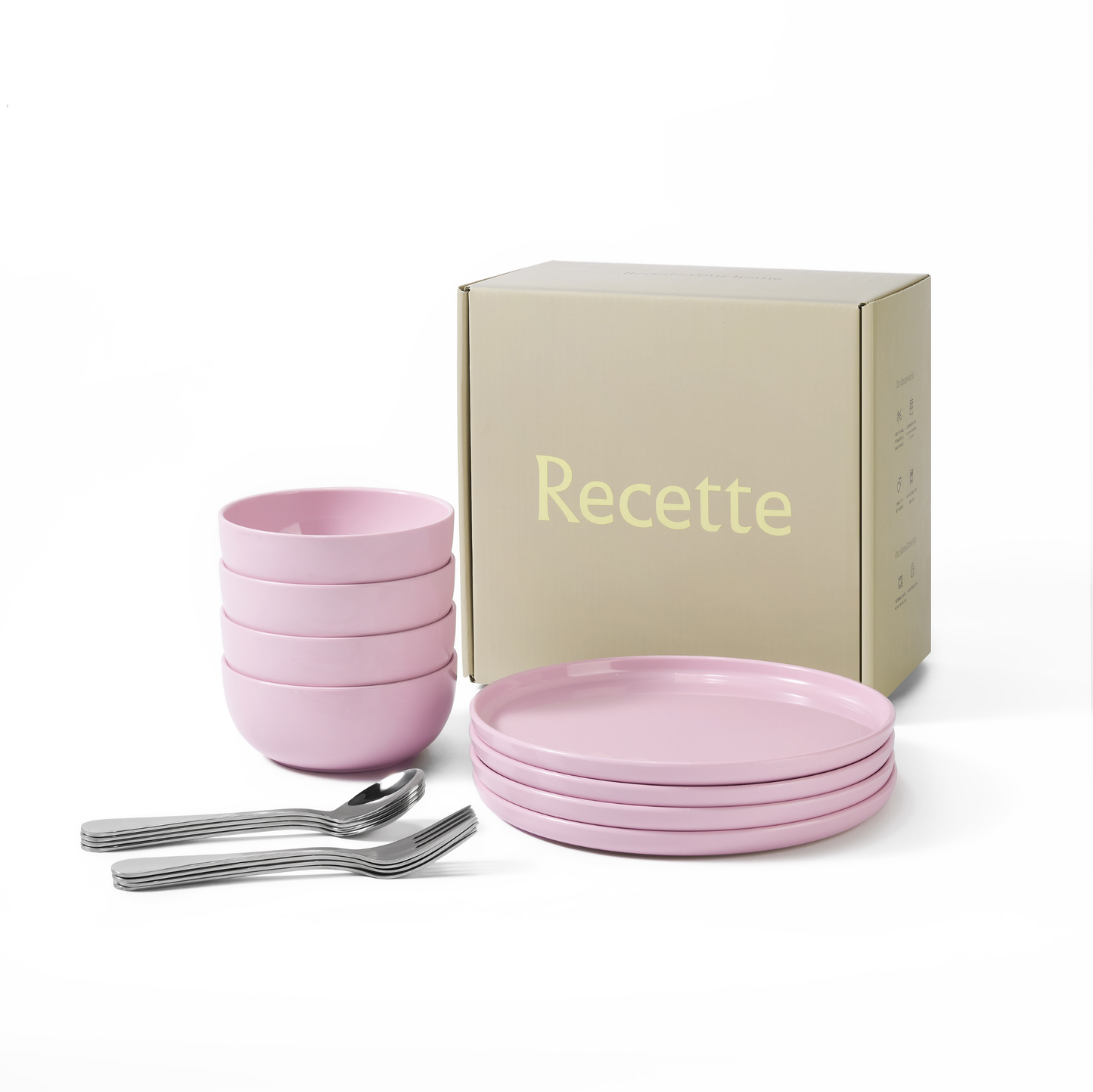 Complete Dinnerware Set | Pink