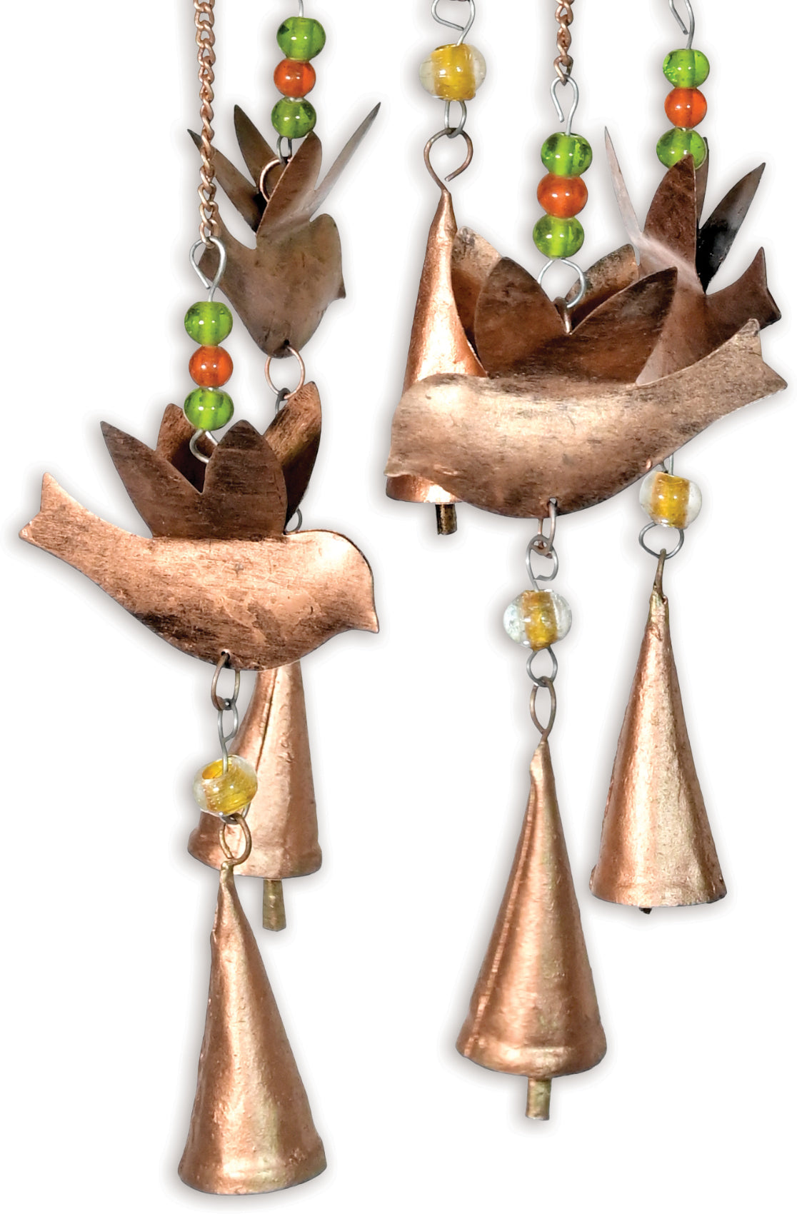 Blissful Birds Bell Chime - Antique Finish