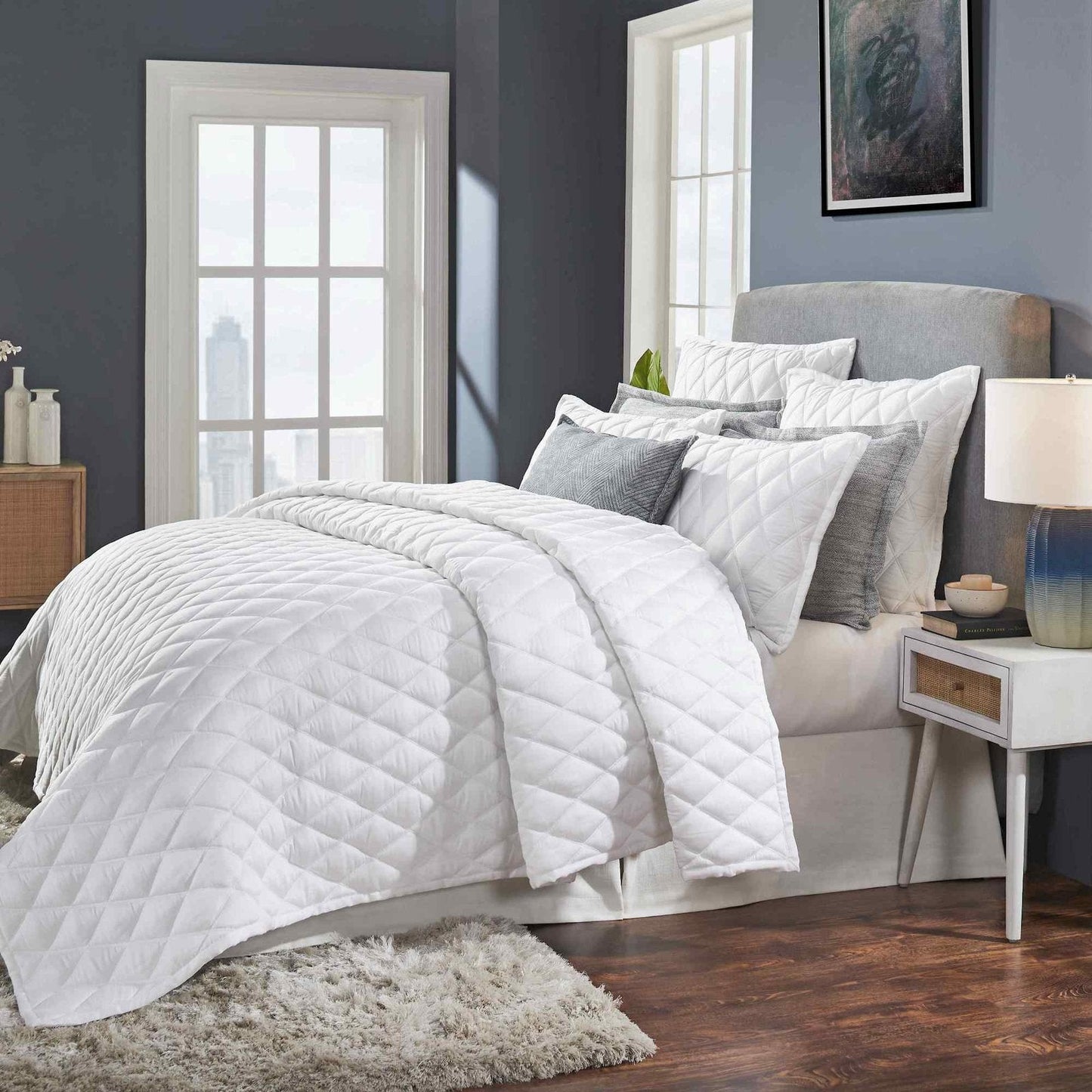 Avalon Lyocell Diamond Quilted Coverlet