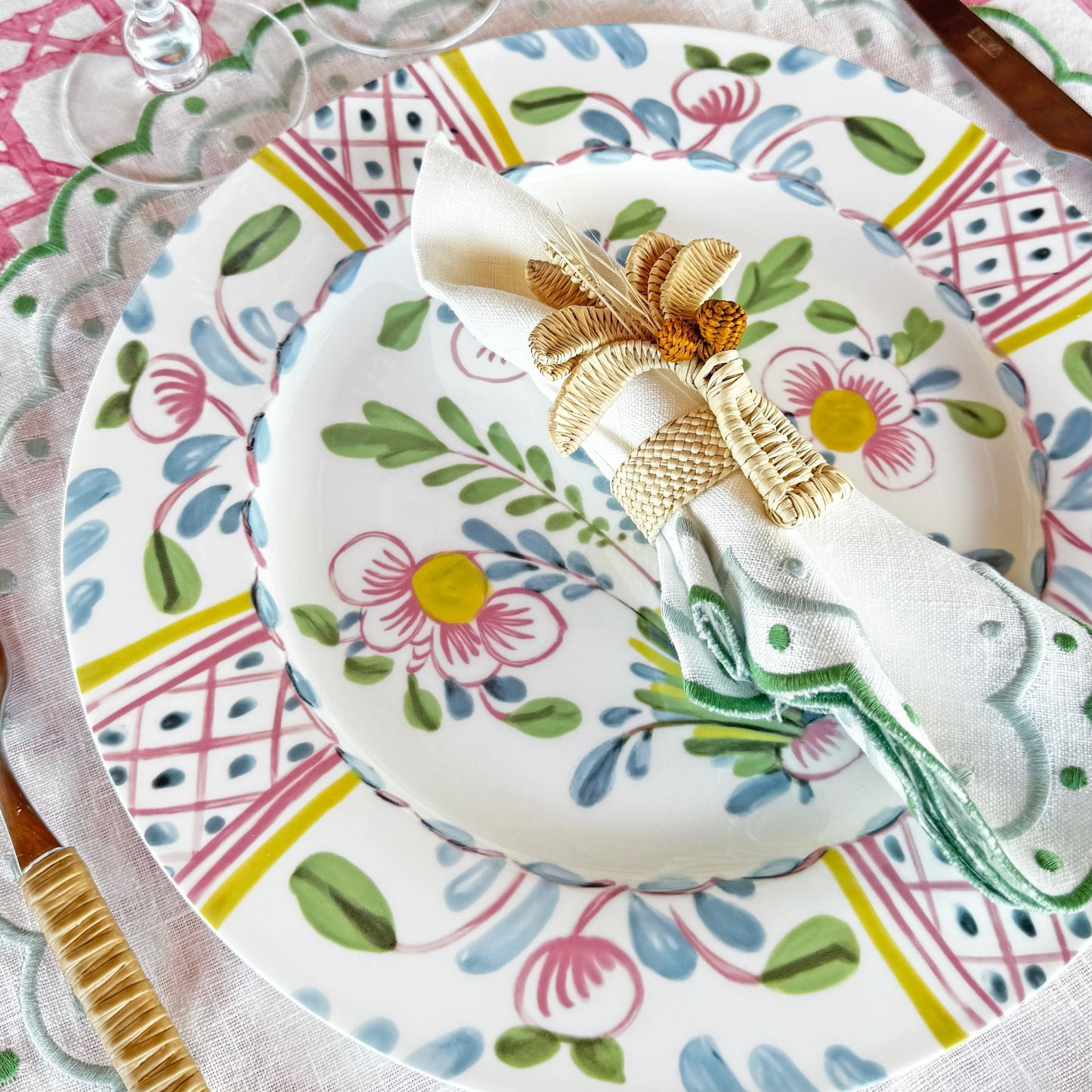 S/4 Palm Napkin Rings