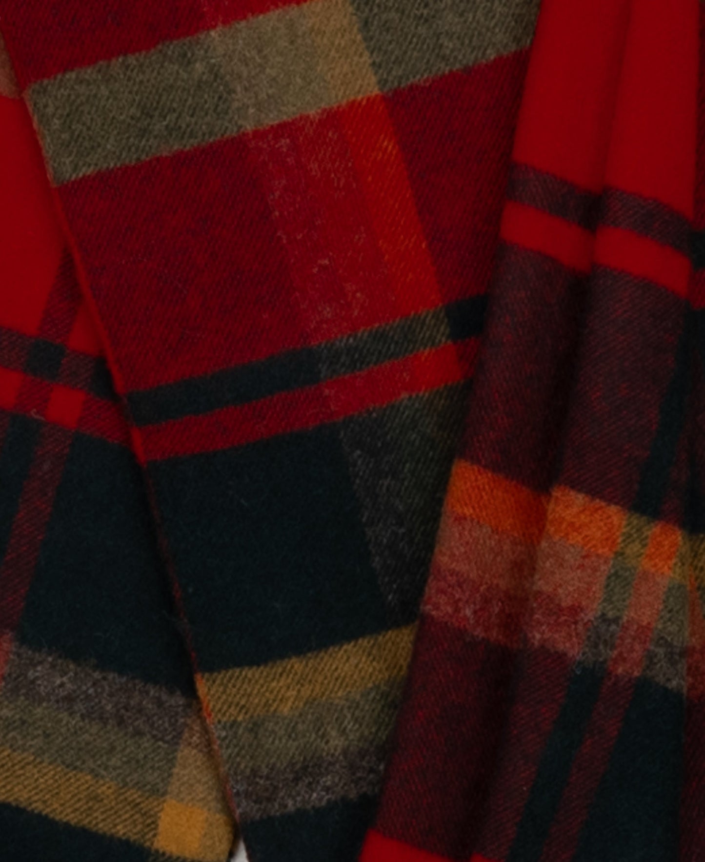 Highland Tweeds Shetland Lambswool Throw (Red Maple)